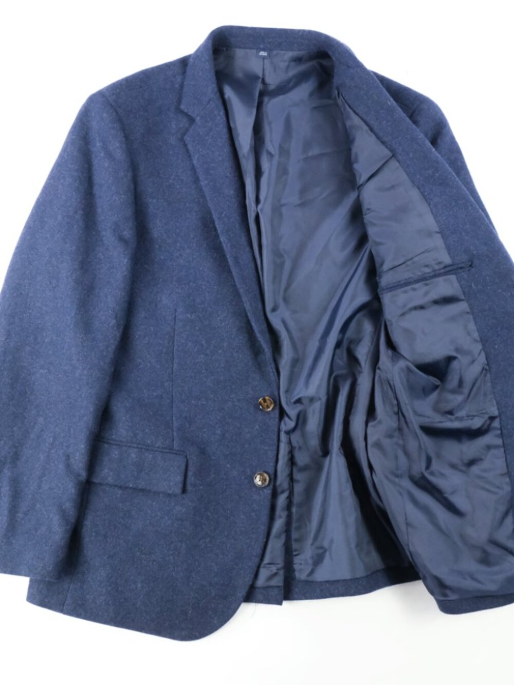 J.Crew Thompson Blazer Navy Blue Wool Blend Two Button Sport Coat 40S - Picture 2 of 13
